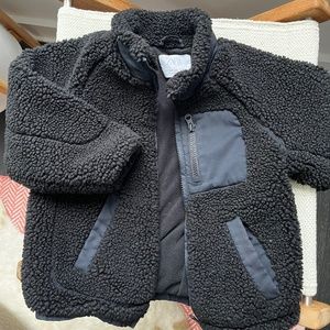 Zara Sherpa Fleece Jacket: size 4-5 years old